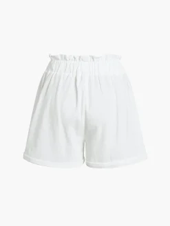 Solid Cotton Ruffle Short Sets Shorts Sets|Matching Sets