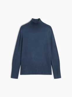 Clearance Solid High Neck Knit Sweater Sweater Tops|Sweaters & Cardigans