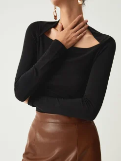 Sale Solid Long Sleeve Shirt T-shirts|Tops