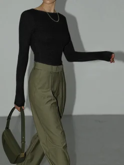 Sale Solid Open Back Bodysuit Bodysuits|Bodysuits