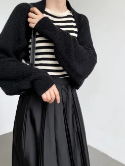New Solid Open-Front Shrug Sweater Cardigans|Sweaters & Cardigans