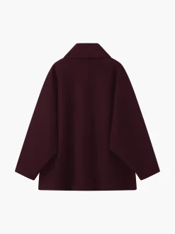 Solid Oversized Pocket Button Coat Outerwear|Coats