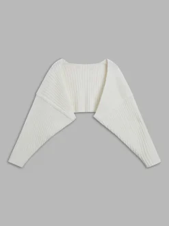 Online Solid Ribbed Bolero Cardigans|Sweaters & Cardigans