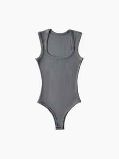 Discount Solid Square Neck Bodysuits Sweater Tops|Bodysuits