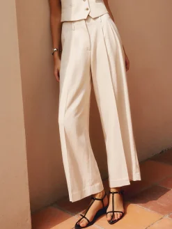 Discount Solid Suit Straight Leg Pants Pants|Matching Sets