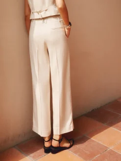 Discount Solid Suit Straight Leg Pants Pants|Matching Sets