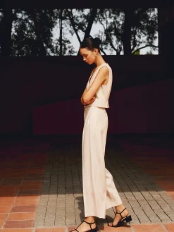 Discount Solid Suit Straight Leg Pants Pants|Matching Sets
