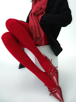 Discount Solid Velvet Tights Socks & Tights|Accessories