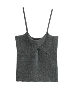 Best Spaghetti Strap Knotted Sweater Vest Vests|Knitwear