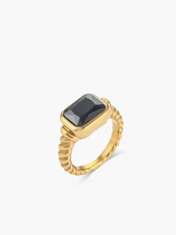 Online Spiral Stainless Gemstone Ring Rings & Bracelets|Accessories