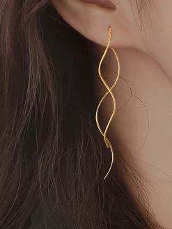 Hot Spiral Tassel Earrings Earrings|Accessories