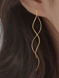 Hot Spiral Tassel Earrings Earrings|Accessories