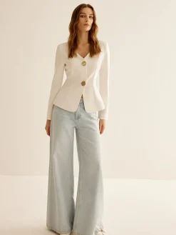 Sale Split Skinny Blazer Outerwear|Blazers