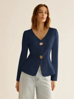 Sale Split Skinny Blazer Outerwear|Blazers