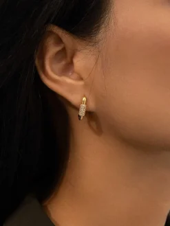 Outlet Square Chubby Diamond Earrings Earrings|Accessories