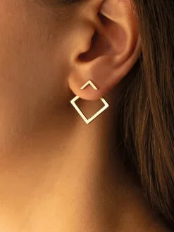 Discount Square Geometric Stud Earrings Earrings|Accessories