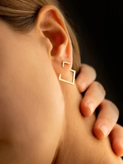 Discount Square Geometric Stud Earrings Earrings|Accessories