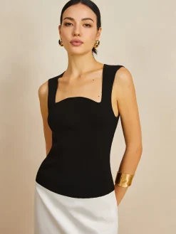 Online Square Neck Sweater Vest Sweater Vests|Sweaters & Cardigans