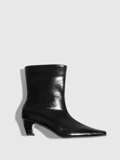 Sale Square Toe Kitten Ankle Boots Shoes|Accessories