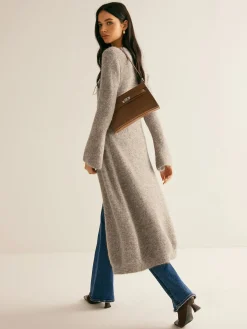 Best Stacking V-Neck Split Breasted Sweater Dress White Dresses|Black Dresses
