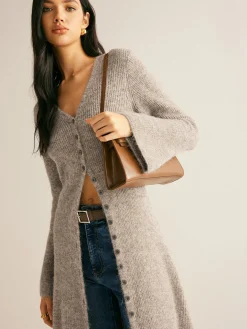 Best Stacking V-Neck Split Breasted Sweater Dress White Dresses|Black Dresses
