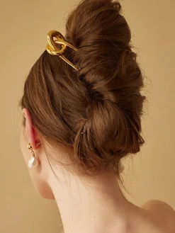 Discount Stainless Knotted Hairpin Hair Claws & Hats|Accessories