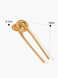 Discount Stainless Knotted Hairpin Hair Claws & Hats|Accessories