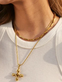 Discount Stainless Steel Cross Necklace Necklaces|Accessories