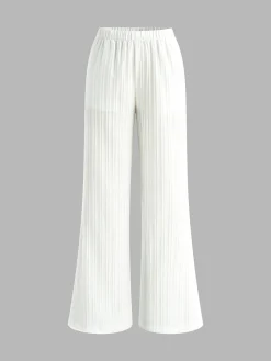 Online Stand Collar Bishop Sleeve Pants Set Long Sleeve Sets|Pants Sets