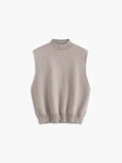 Stand Collar Sweater Vest Sweater Vests|Sweaters & Cardigans
