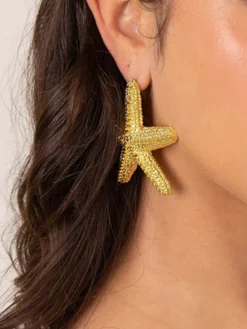 Discount Starfish Design Beach Holiday Earrings Earrings|Accessories