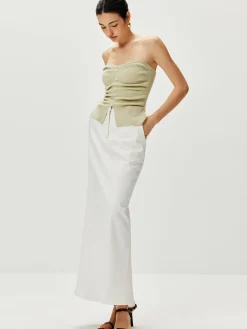 Strapless Split Pearl Sweater Vest Sweater Vests|Sweaters & Cardigans
