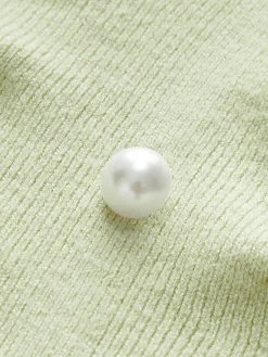 Strapless Split Pearl Sweater Vest Sweater Vests|Sweaters & Cardigans