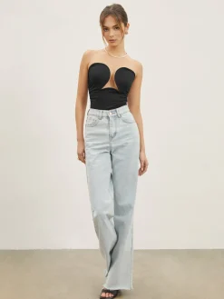 Hot Strapless Wire Bustier Corset Top Sweater Tops|Corset Tops