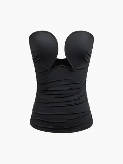 Hot Strapless Wire Bustier Corset Top Sweater Tops|Corset Tops