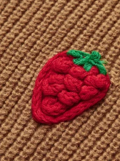 Hot Strawberry Embroiled Button Cardigan Cardigans|Sweaters & Cardigans