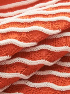 Outlet Stripe One Shoulder Knit Top Sweater Tops|Sweaters & Cardigans