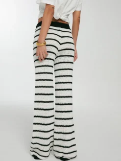 Discount Striped Drawstring Knit Pants Pants|Knitwear