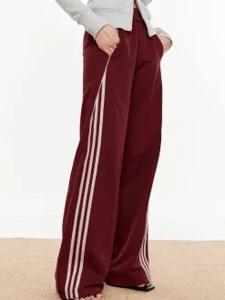 Hot Striped Patchwork Elastic Waist Pants Pants|Bottoms