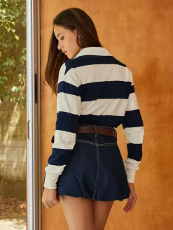 Discount Striped Polo Bodysuit Bodysuits|Bodysuits