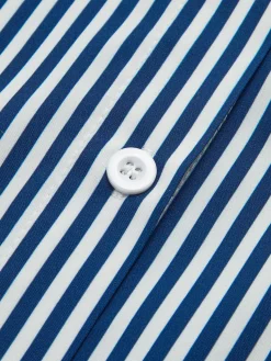 Discount Striped Ruffle-Sleeve Polo Shirt Blouses & Shirts|Tops