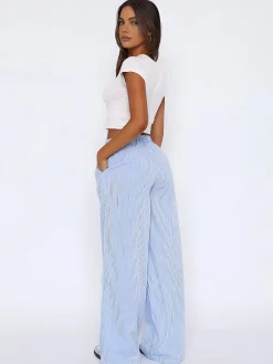 Outlet Styling Striped Long Pants Pants|Bottoms