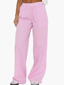 Outlet Styling Striped Long Pants Pants|Bottoms