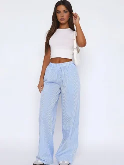 Outlet Styling Striped Long Pants Pants|Bottoms