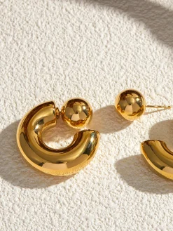 Outlet Stylish C-Shaped Earrings Earrings|Accessories