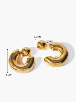 Outlet Stylish C-Shaped Earrings Earrings|Accessories