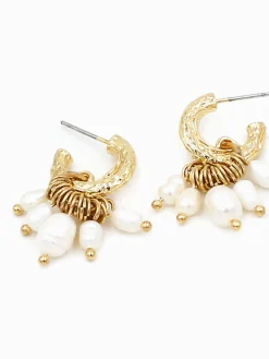 Sale Stylish Metal Pearl Tassel Earrings Earrings|Accessories
