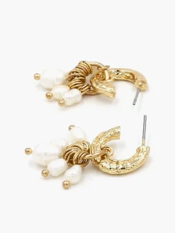 Sale Stylish Metal Pearl Tassel Earrings Earrings|Accessories
