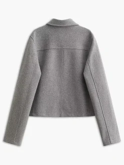 Outlet Suede Button Short Polo Jacket Outerwear|Jackets