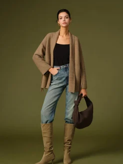Best Suede Ruched Knee-High Boots Shoes|Accessories